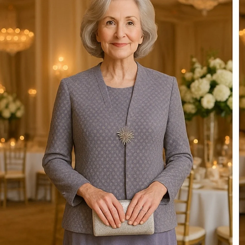 Alex Evenings Dress and Blazer Ensemble